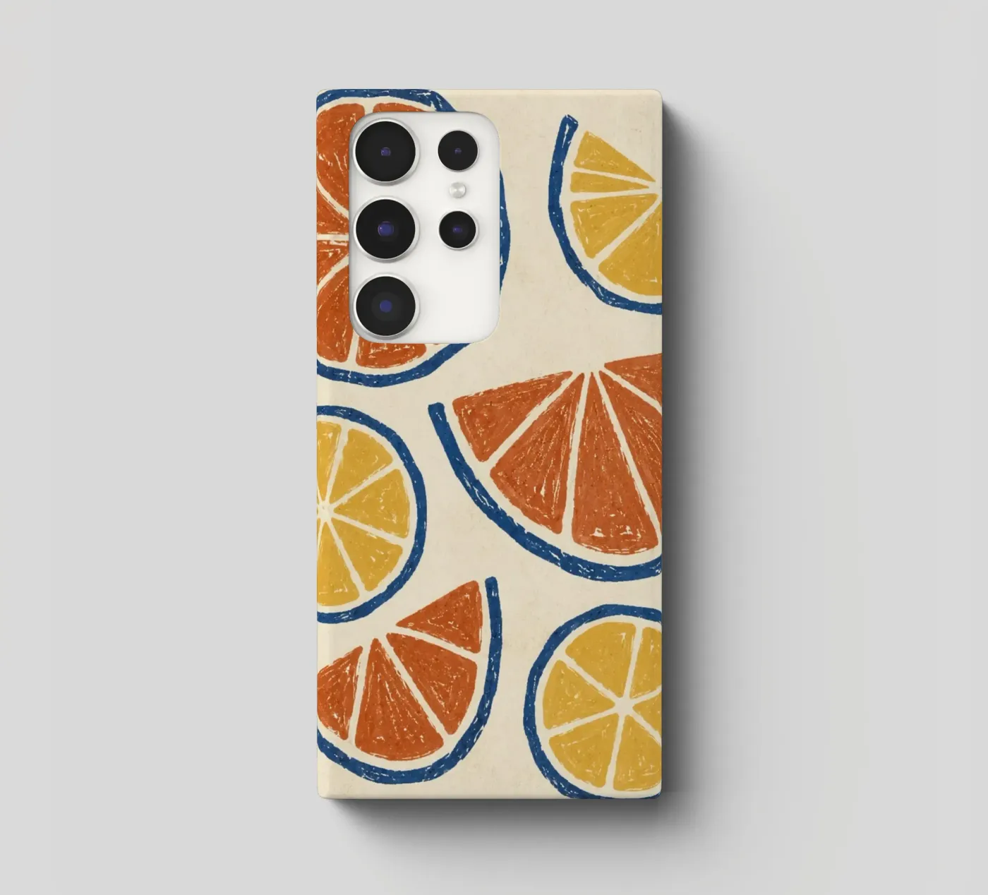 Rustic citrus block print pattern cover samsung da Dayitakshara