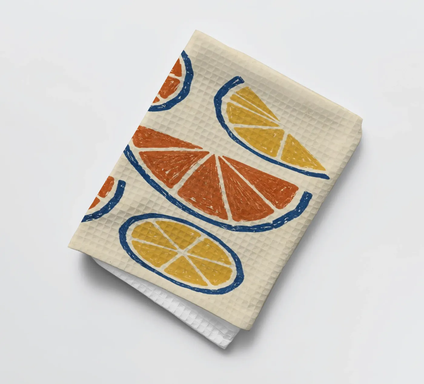 Rustic citrus block print pattern torchon de Dayitakshara