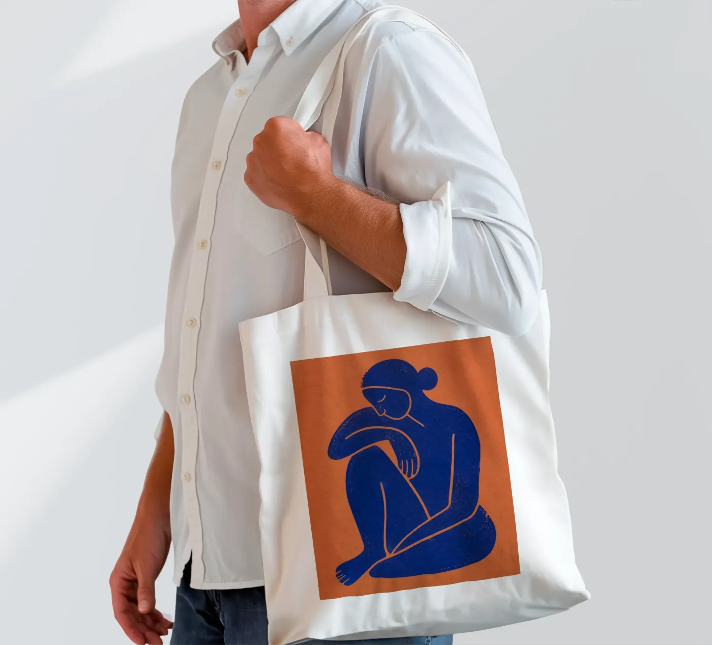 Single Human tote bag by Dayitakshara