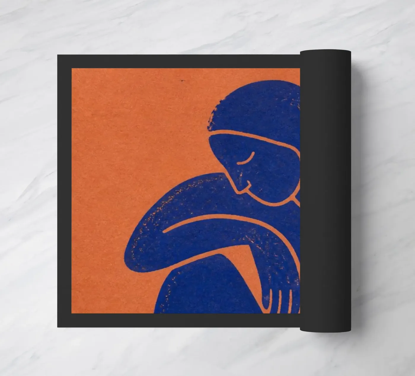 Single Human doormat by Dayitakshara