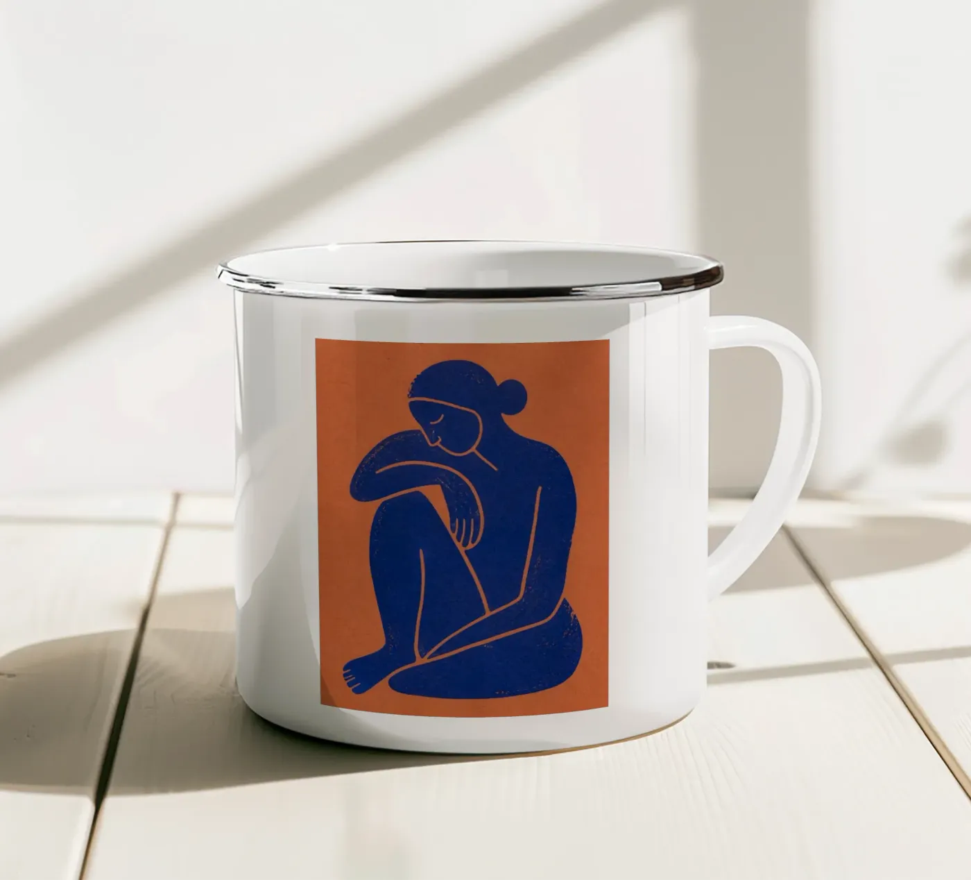 Single Human enamel mug by Dayitakshara