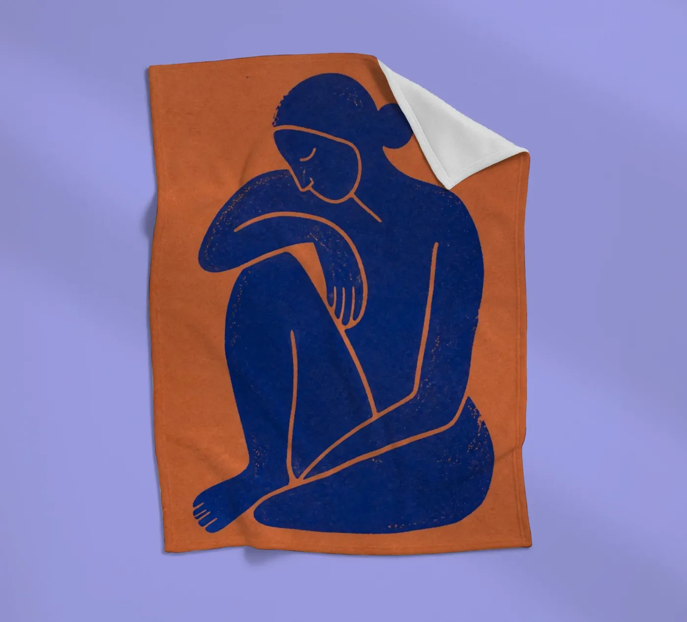 Single Human fleece blanket by Dayitakshara