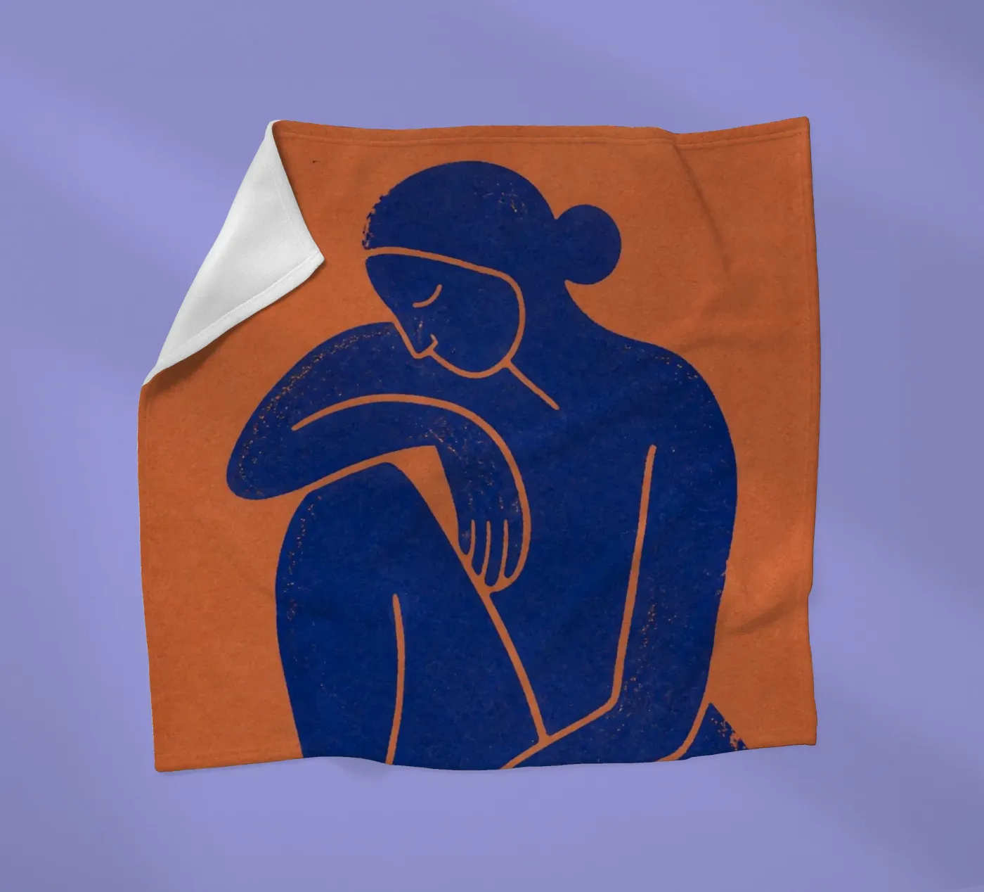 Single Human fleece blanket by Dayitakshara