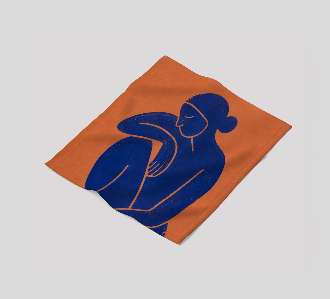 Single Human fleece blanket by Dayitakshara