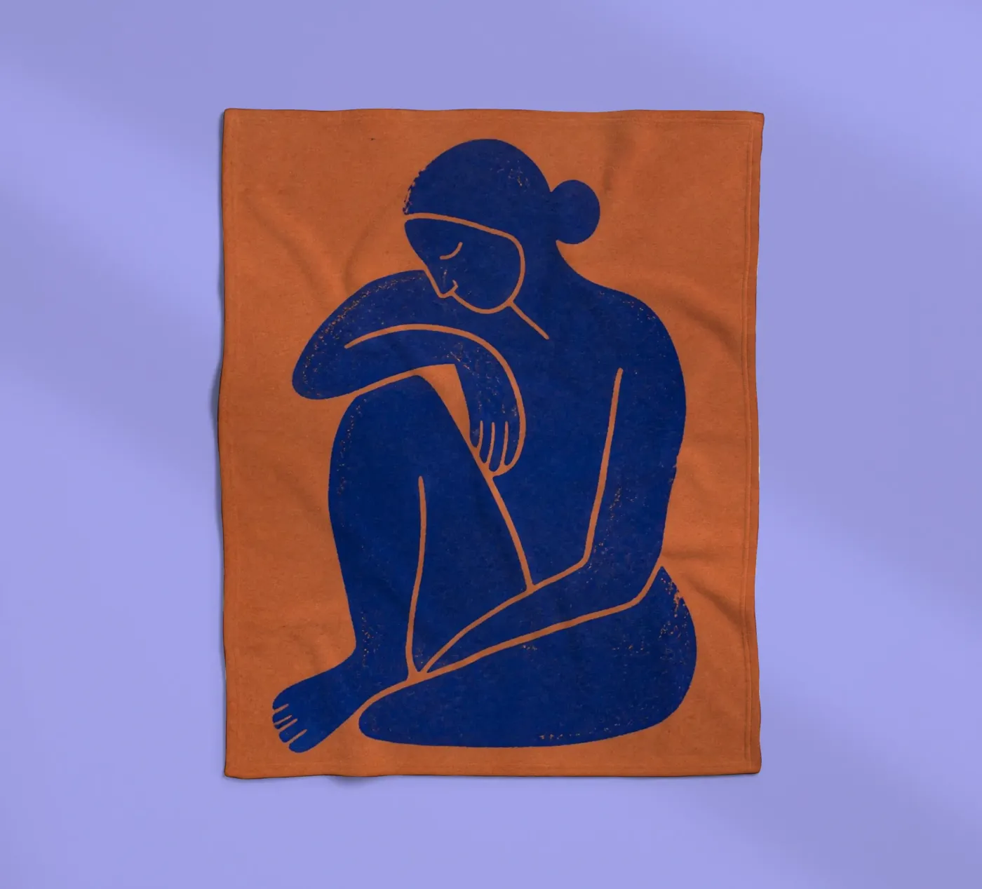 Single Human fleece blanket by Dayitakshara