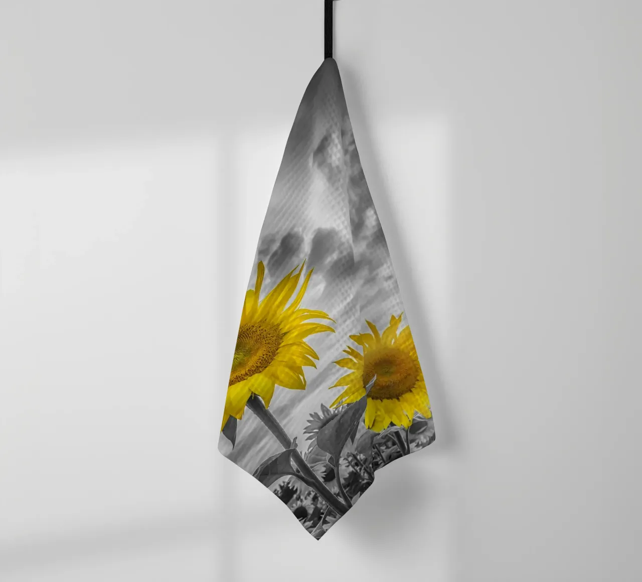Due girasoli a fuoco canovaccio da cucina da Melanie Viola