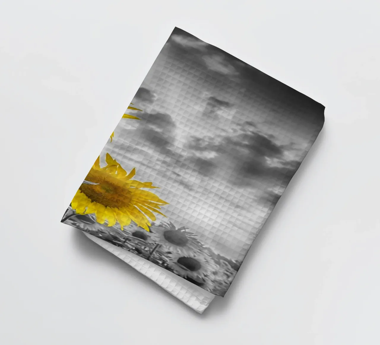 Due girasoli a fuoco canovaccio da cucina da Melanie Viola