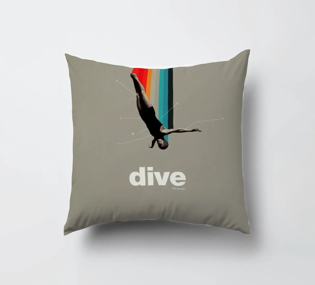 Dive Into My Soul cuscino da Frank Moth