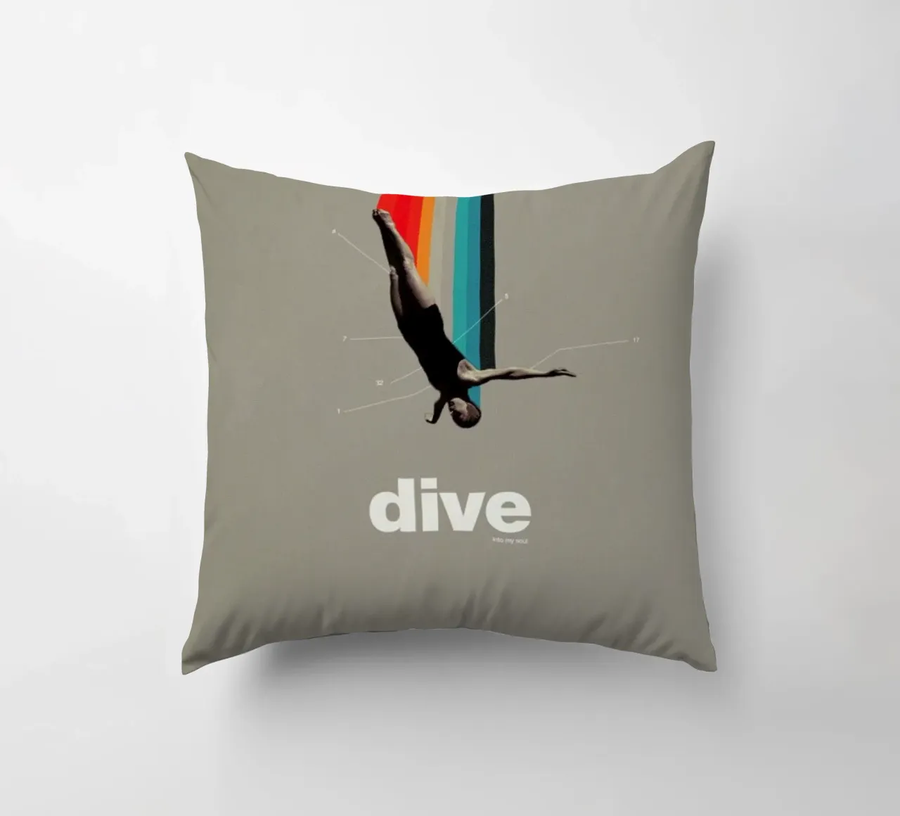 Dive Into My Soul cuscino da Frank Moth