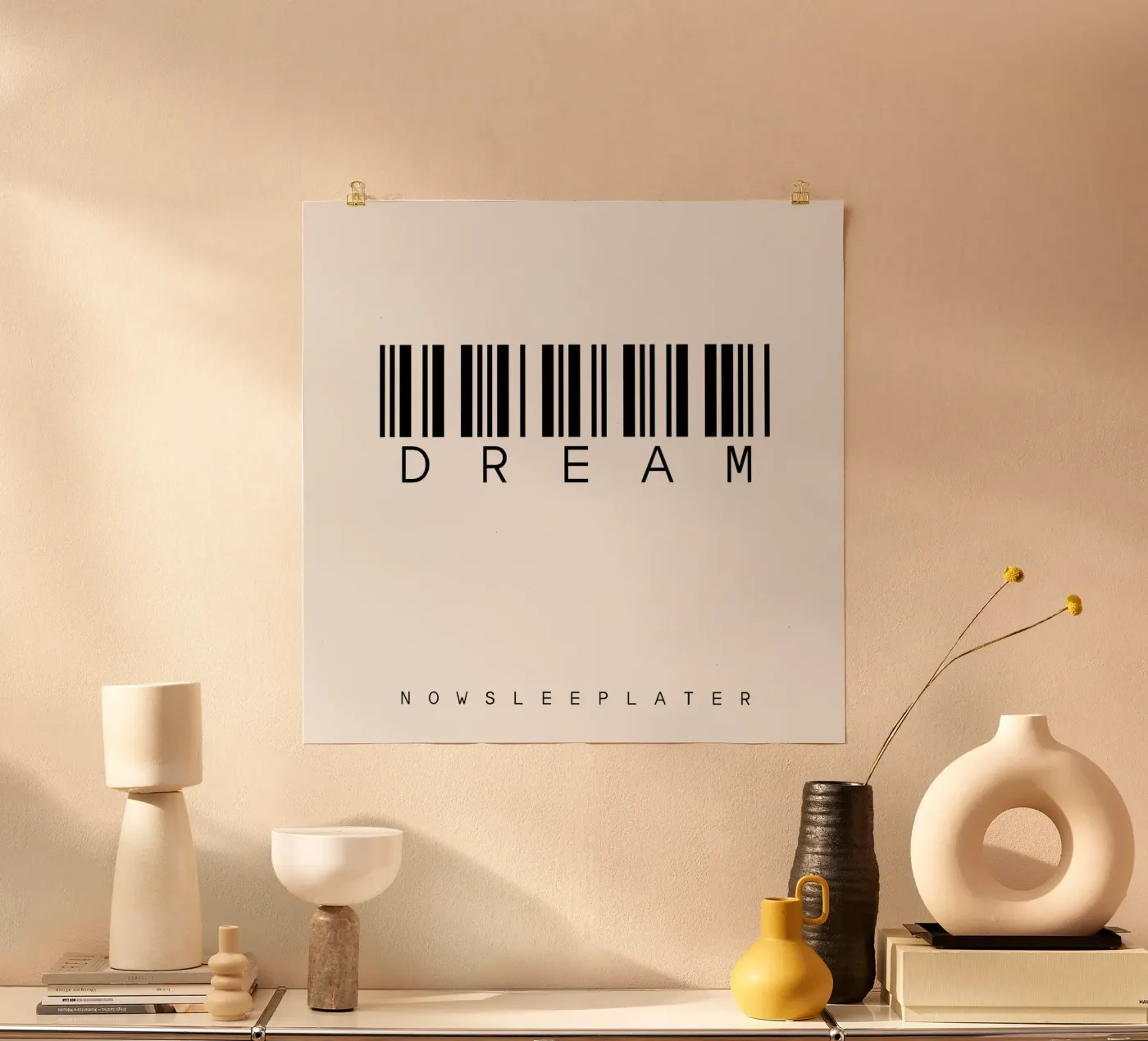 Barcode DREAM Poster von WordArt by Steffi