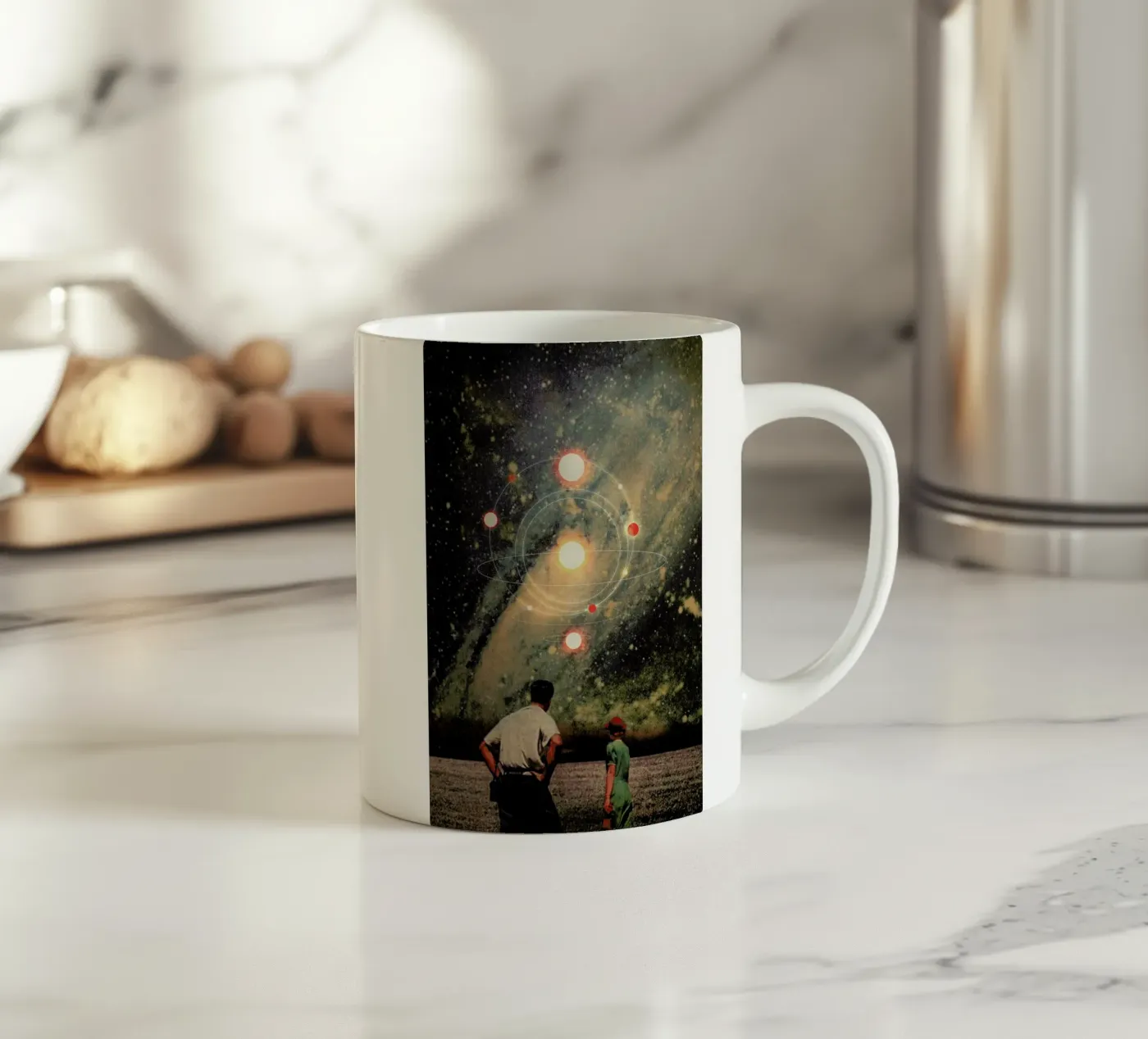 Light Explosions ceramic mug by Frank Moth