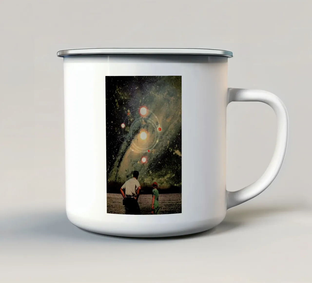 Light Explosions tazza in smalto da Frank Moth