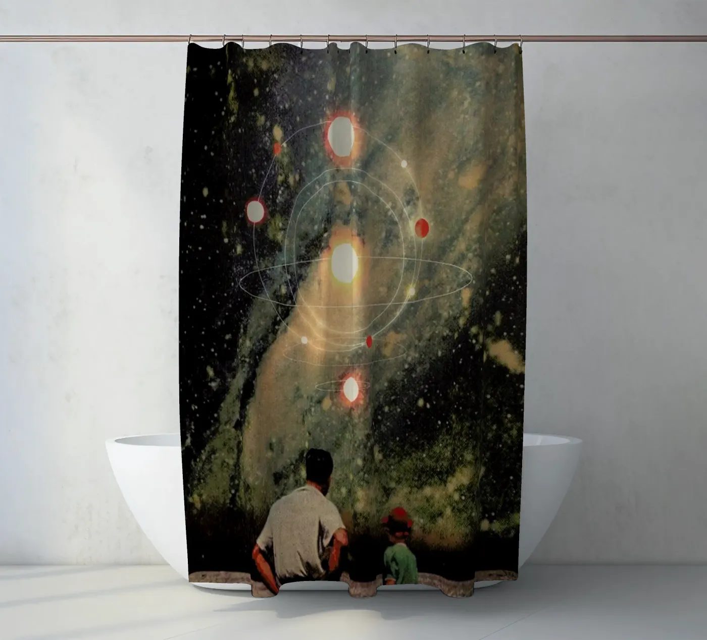 Light Explosions Duschvorhang von Frank Moth