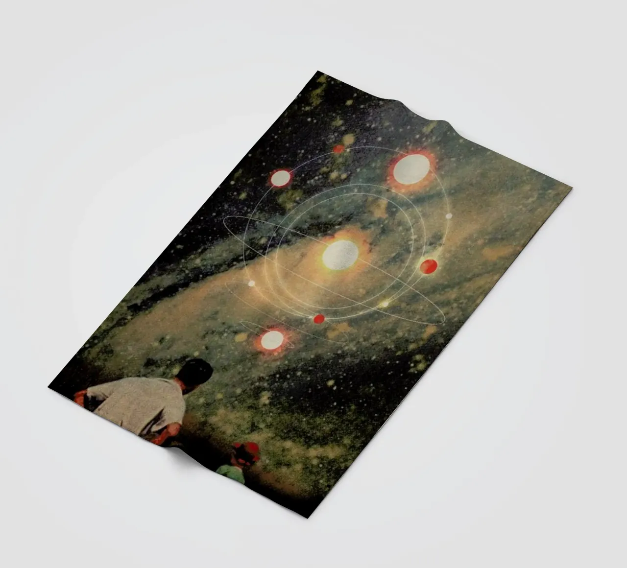 Light Explosions fleece blanket by Frank Moth