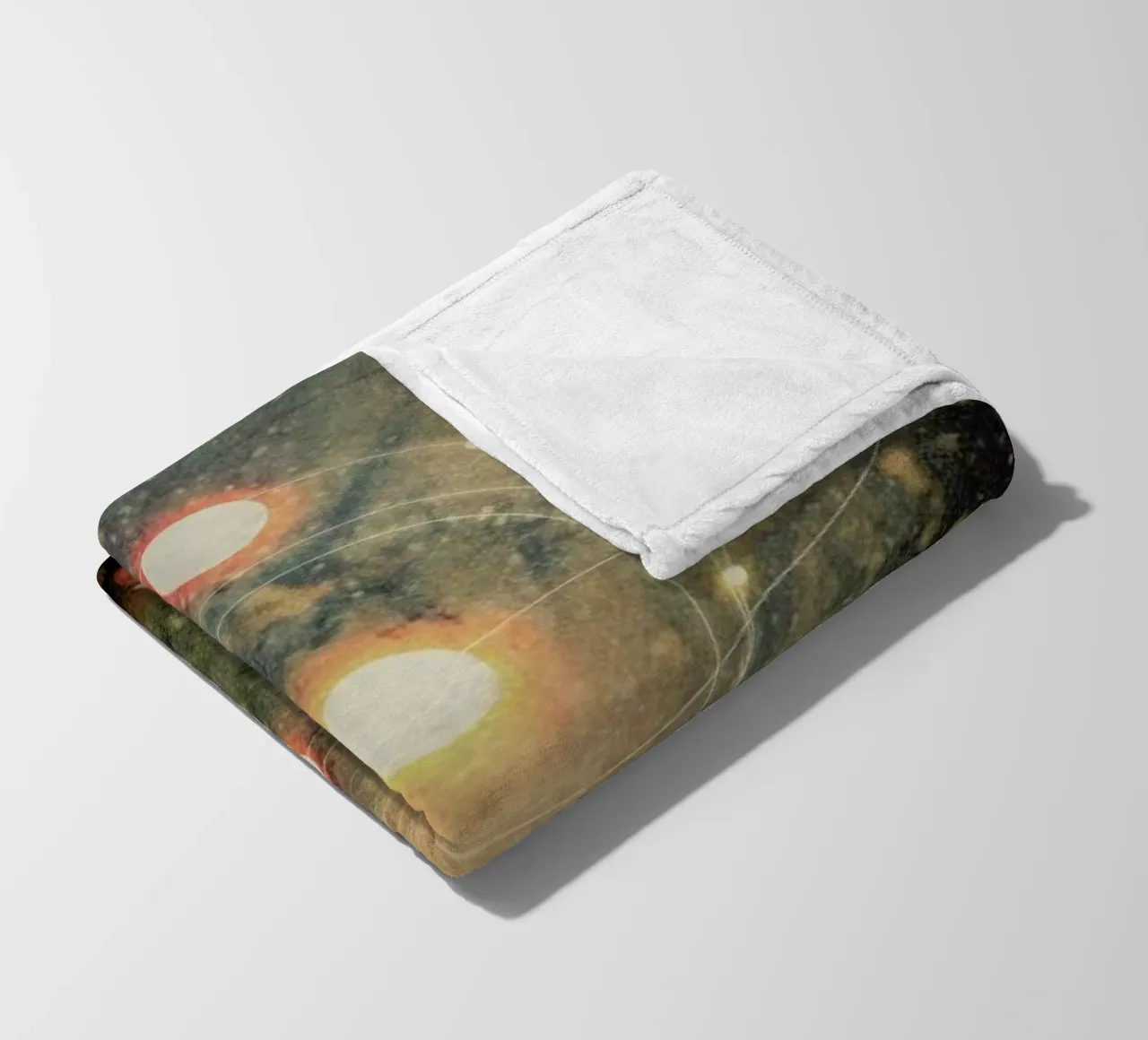 Light Explosions fleece blanket by Frank Moth