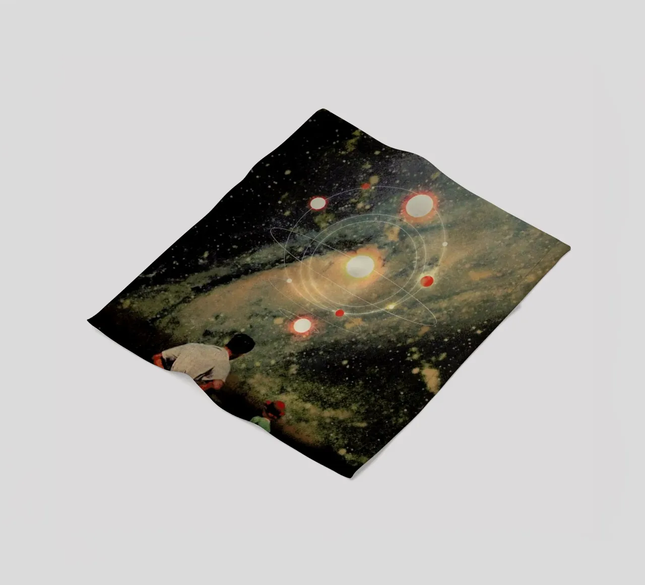 Light Explosions fleece blanket by Frank Moth