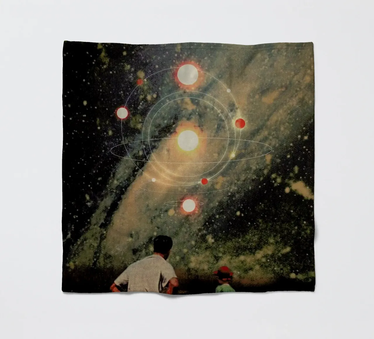 Light Explosions fleece blanket by Frank Moth