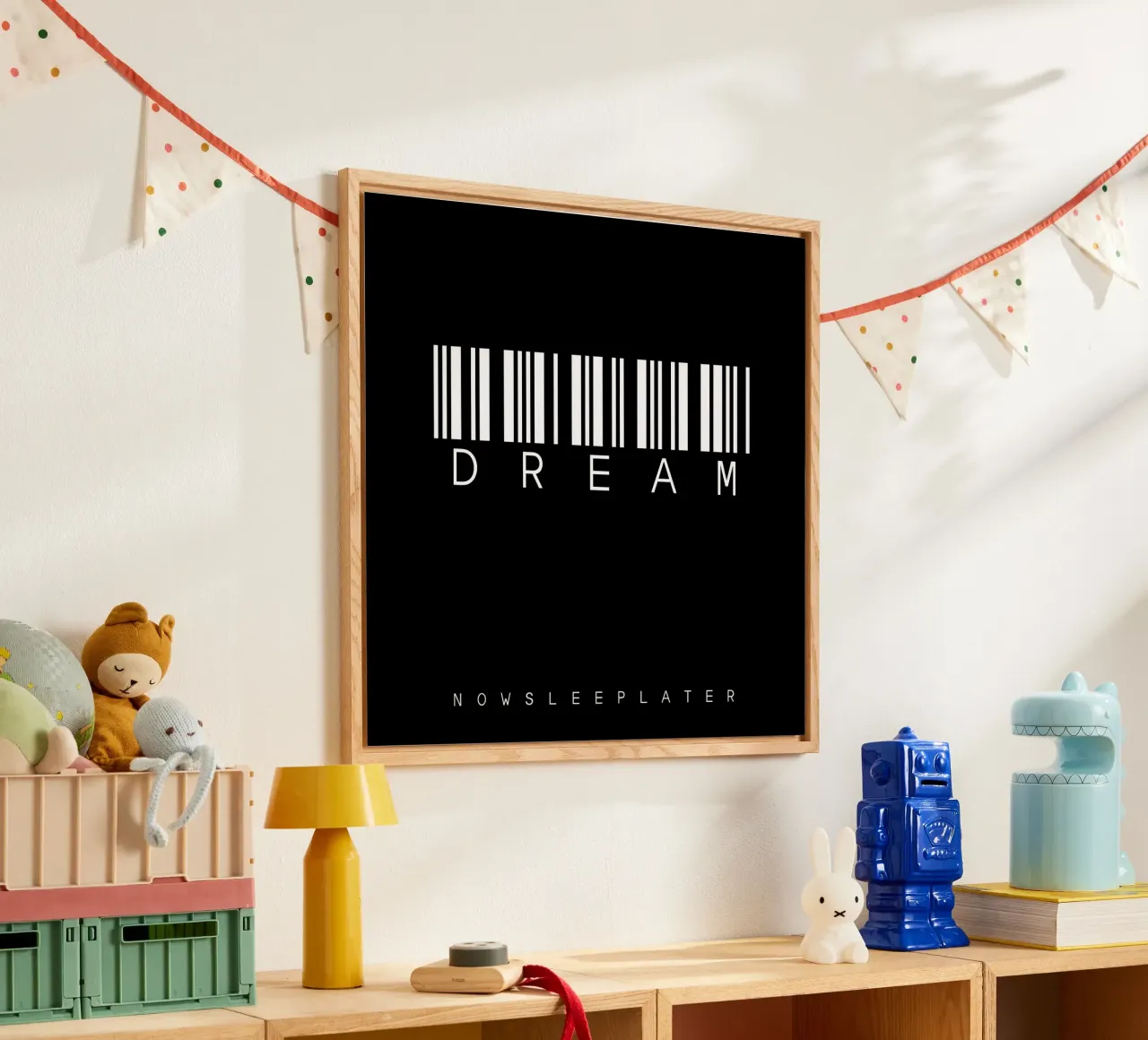 Barcode DREAM Black plexiglass da WordArt by Steffi