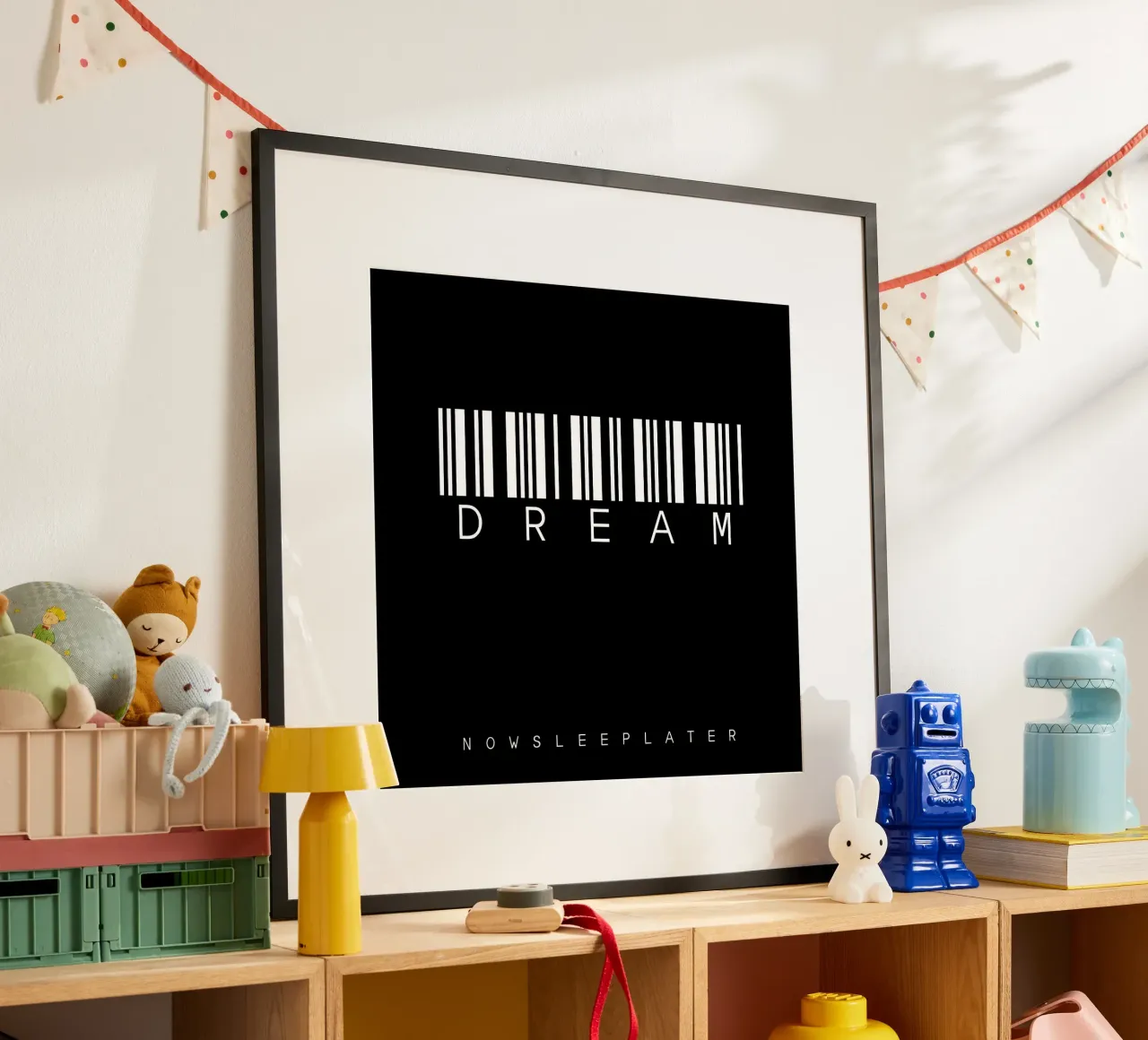 Barcode DREAM Black poster da WordArt by Steffi