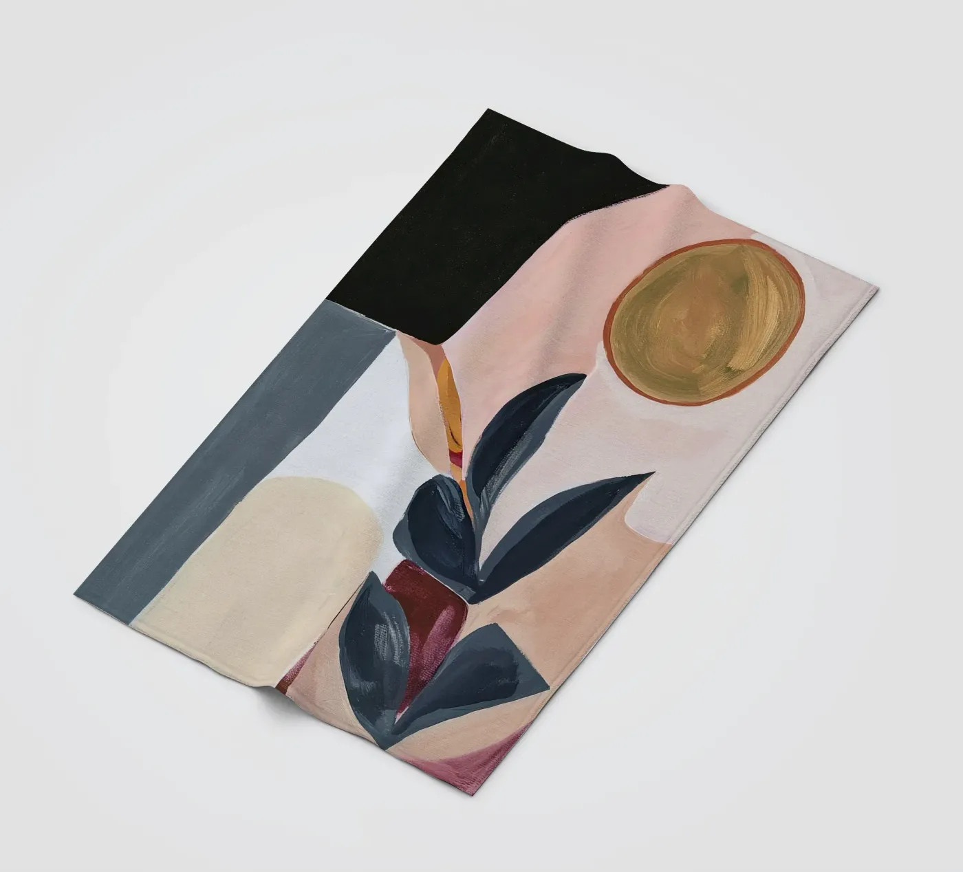 Botanical Composition fleece blanket by Gaite