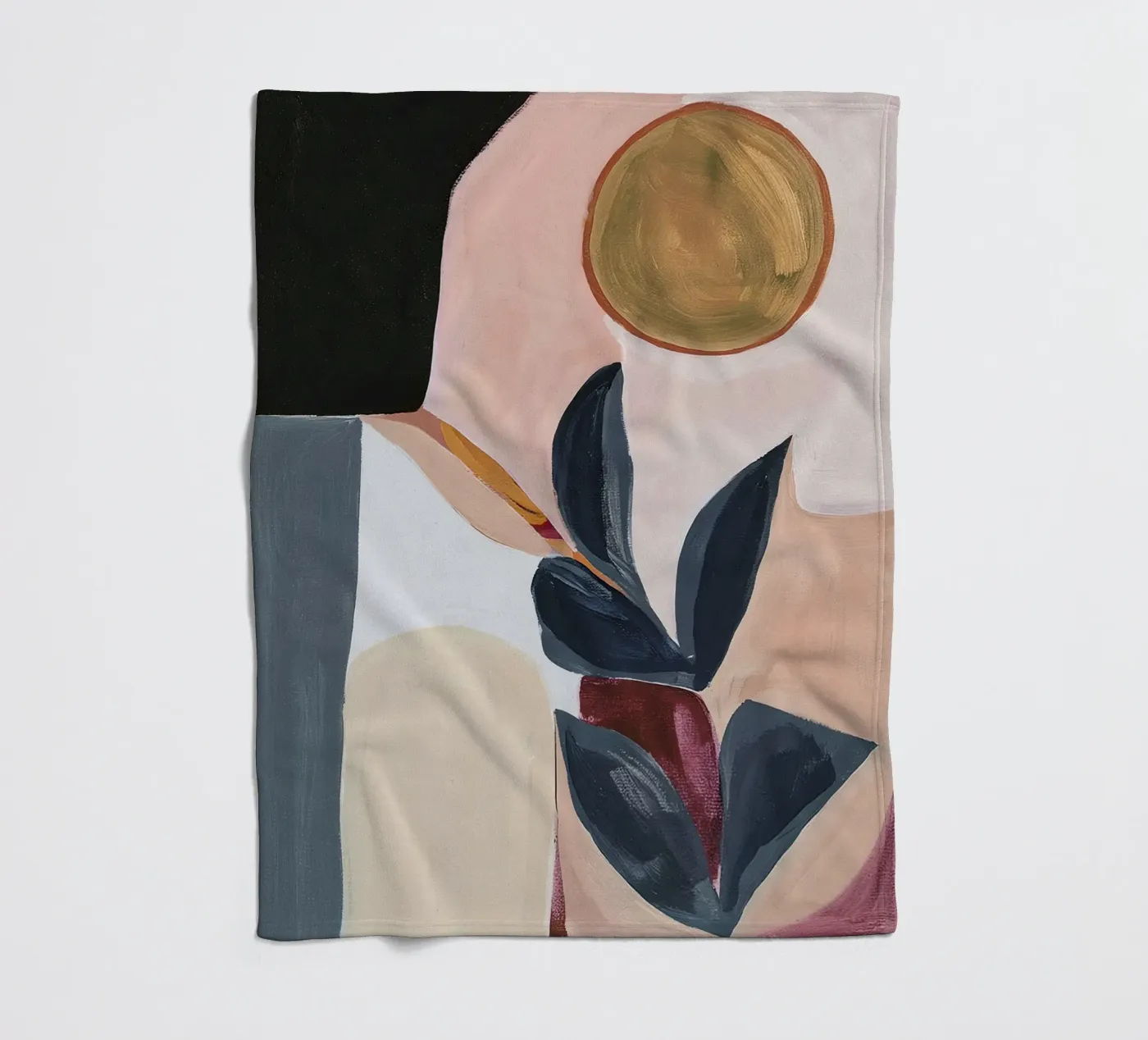 Botanical Composition fleece blanket by Gaite