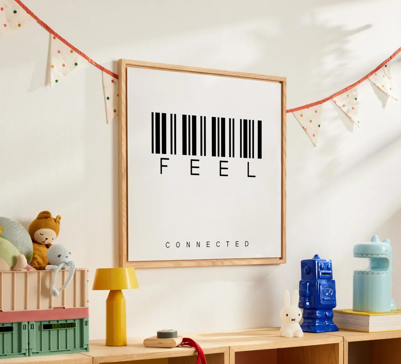 Barcode FEEL plexiglass da WordArt