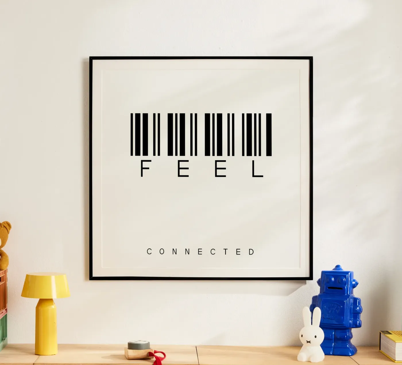 Barcode FEEL Poster von WordArt by Steffi