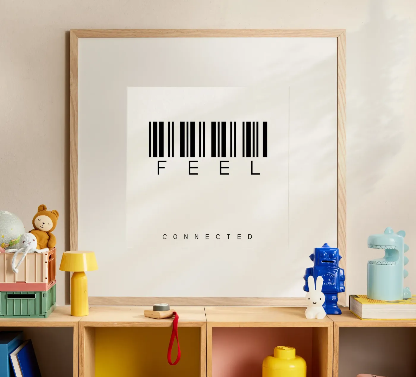 Barcode FEEL Poster von WordArt by Steffi