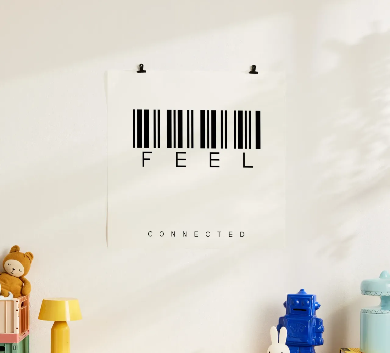 Barcode FEEL poster da WordArt