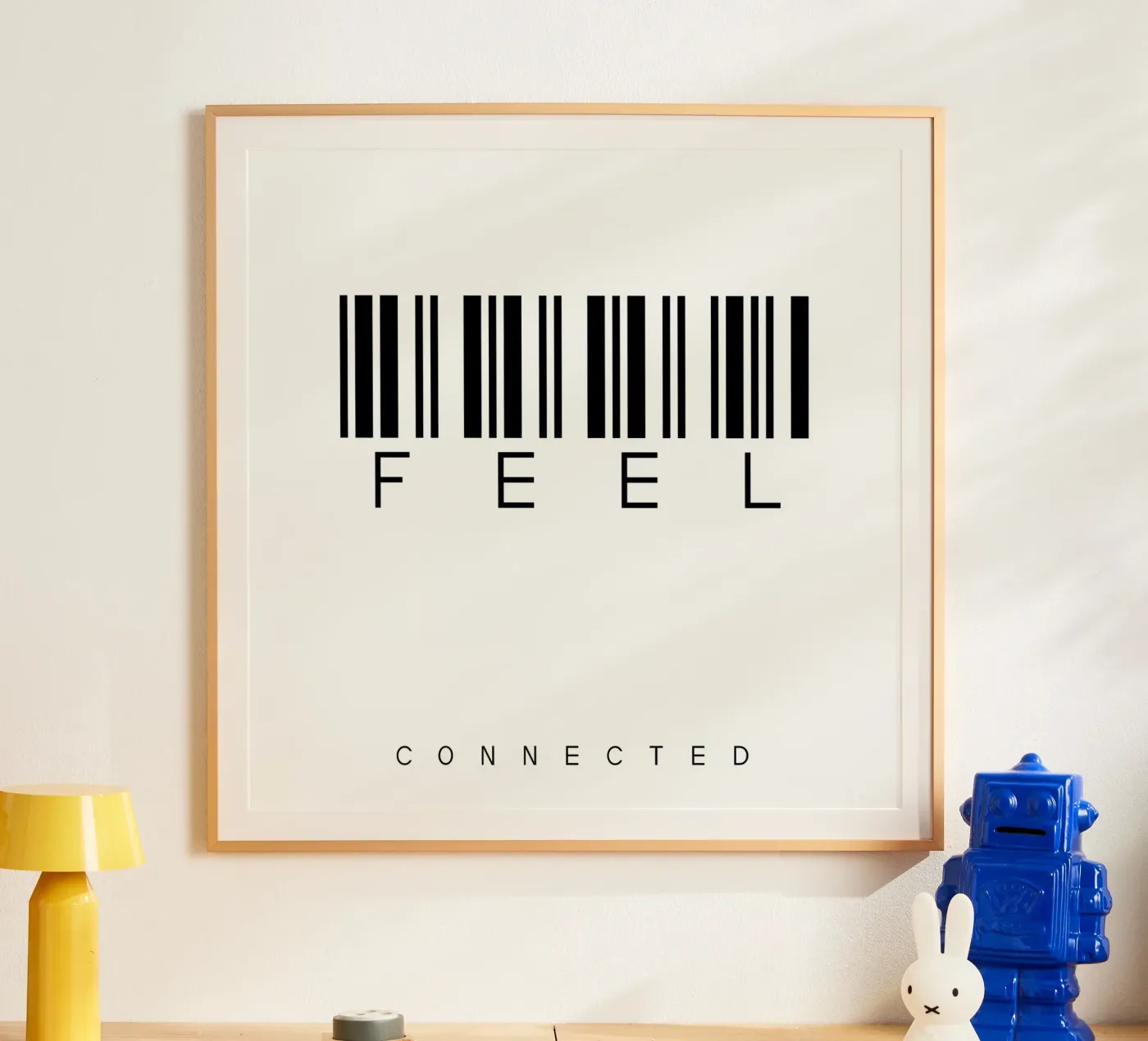 Barcode FEEL Poster von WordArt by Steffi