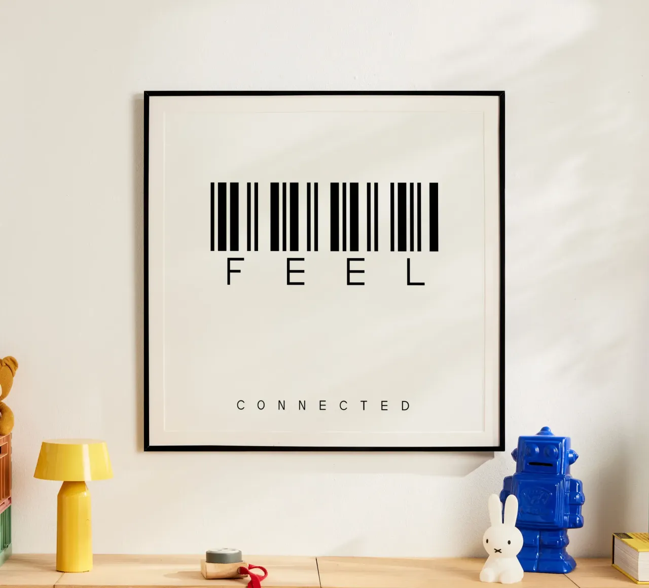 Barcode FEEL poster da WordArt