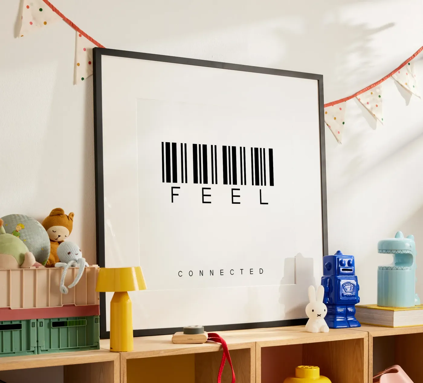 Barcode FEEL Poster von WordArt by Steffi