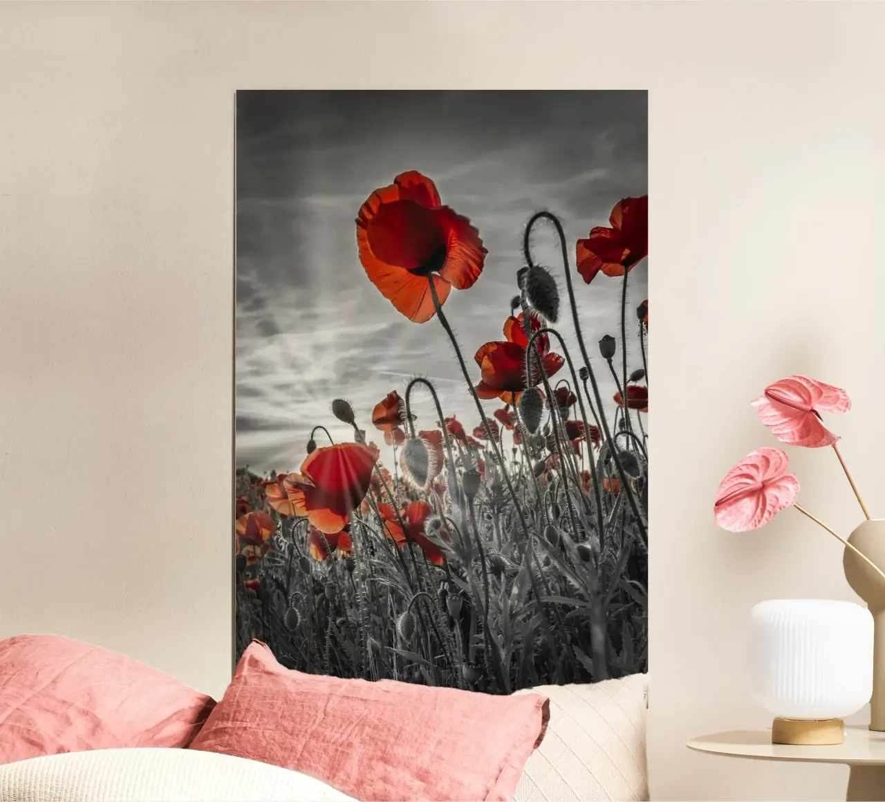 Faszination Mohnblumen | colourkey poster con telaio in alluminio da Melanie Viola