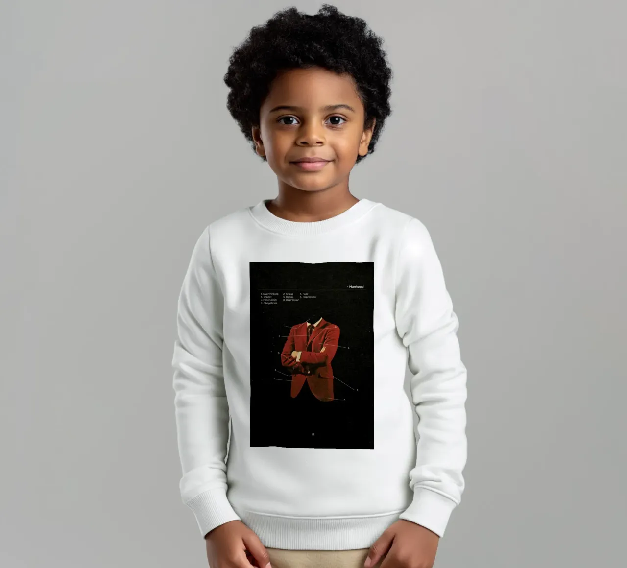 Manhood felpa bambino da Frank Moth