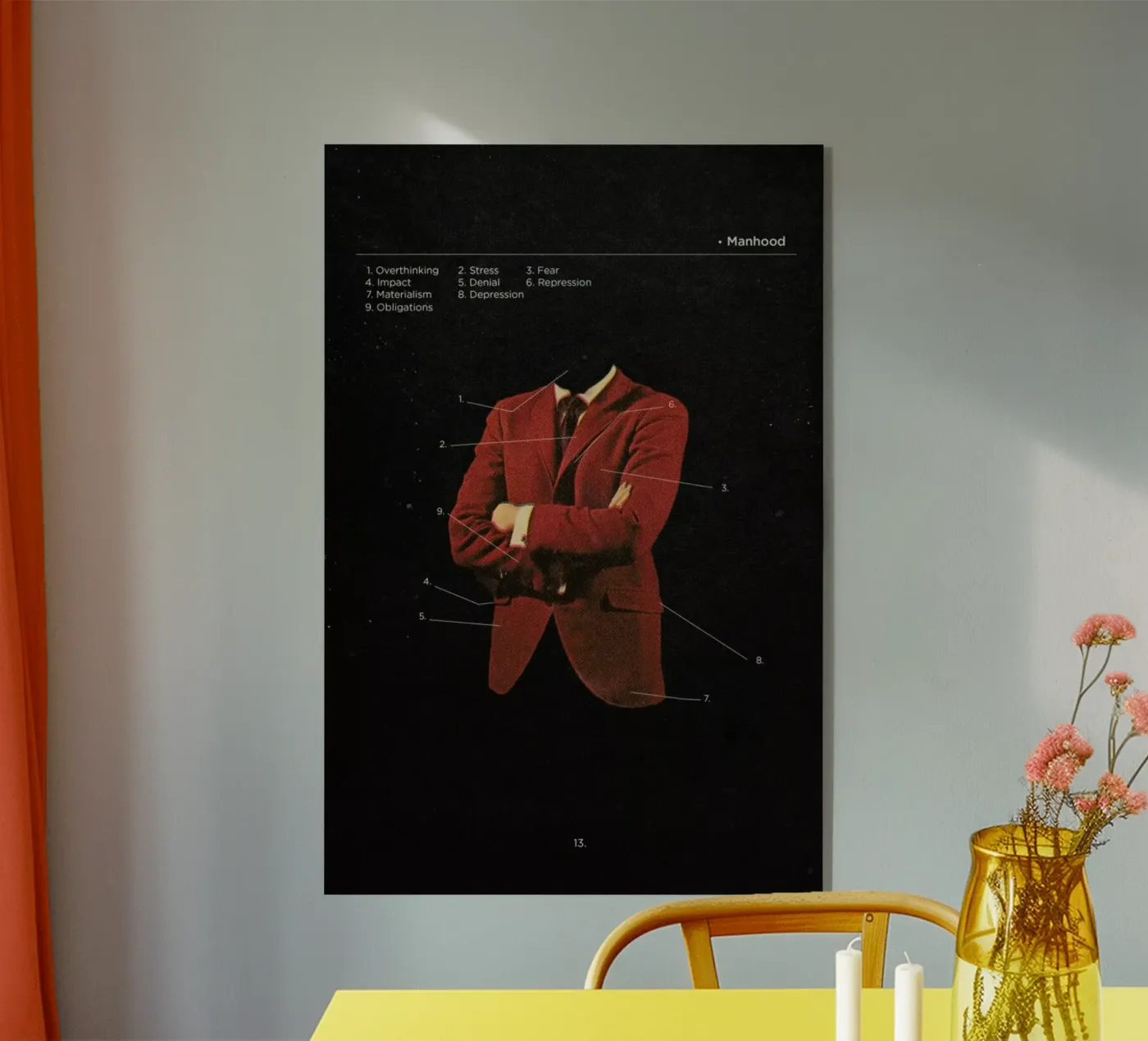 Manhood plexiglas de Frank Moth