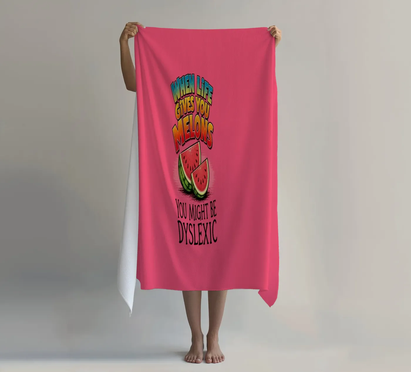 Melons beach towel by Too Graphic