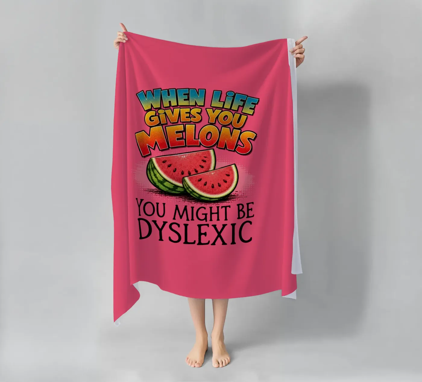 Melons beach towel by Too Graphic