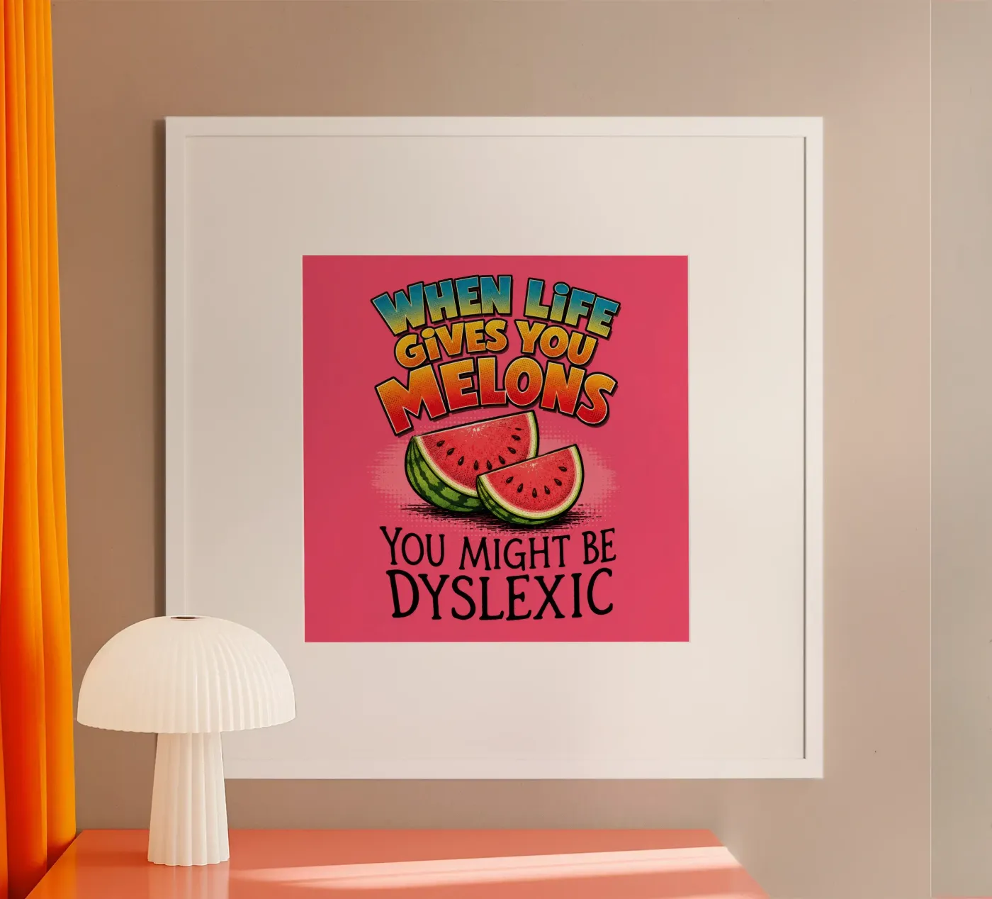 Melons Poster von Too Graphic