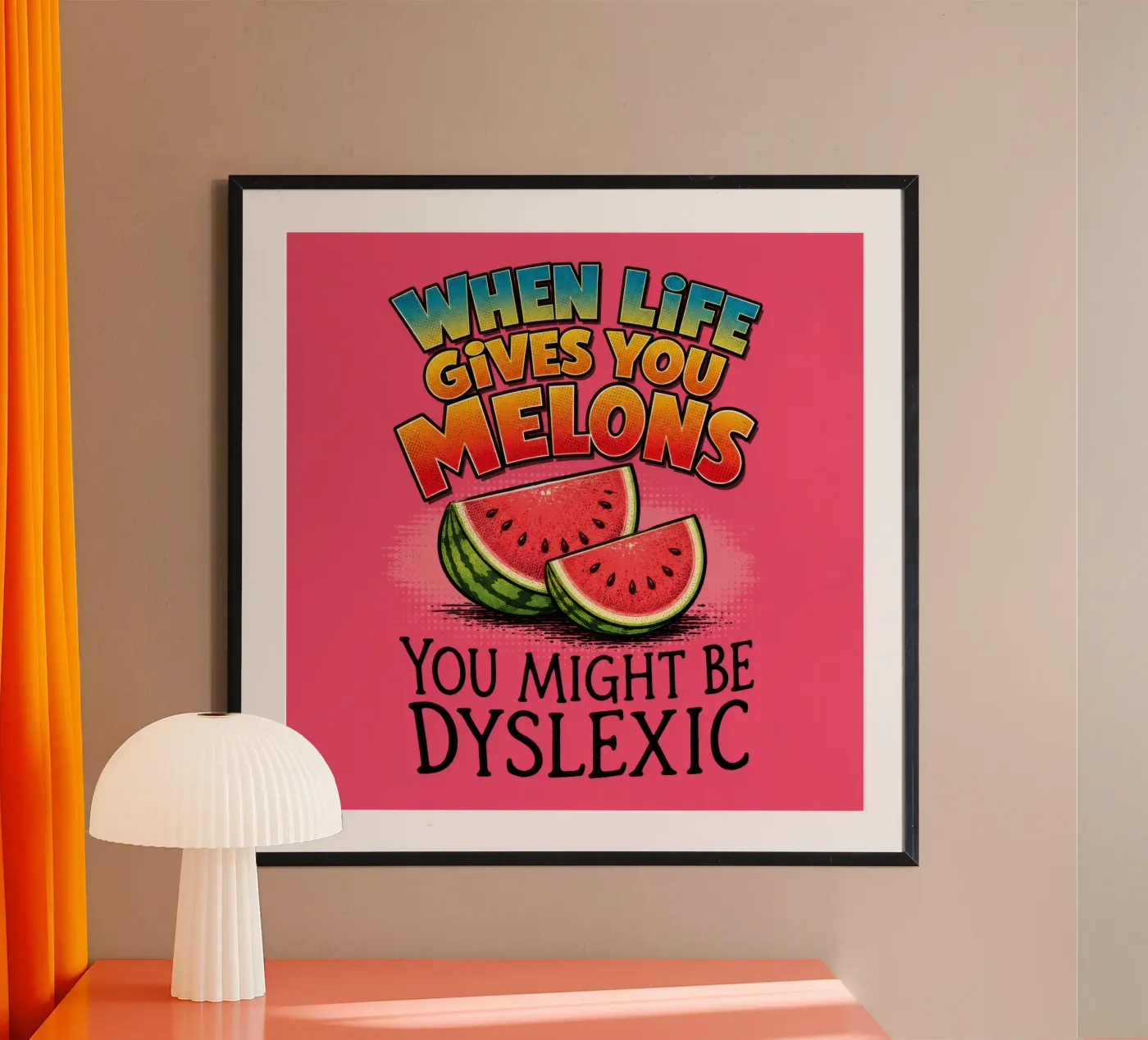Melons Poster von Too Graphic