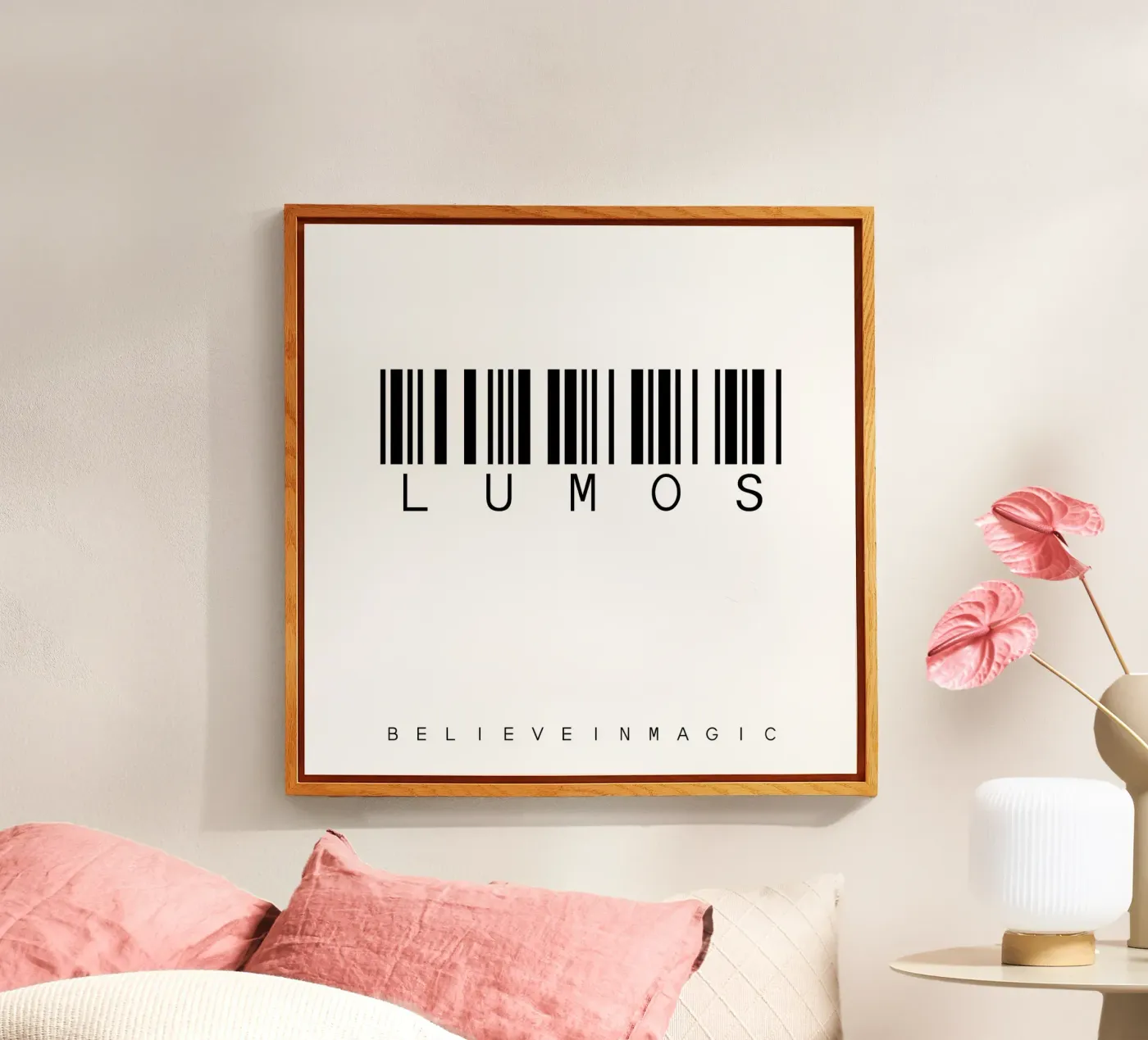 Barcode LUMOS acrylic glass by WordArt by Steffi