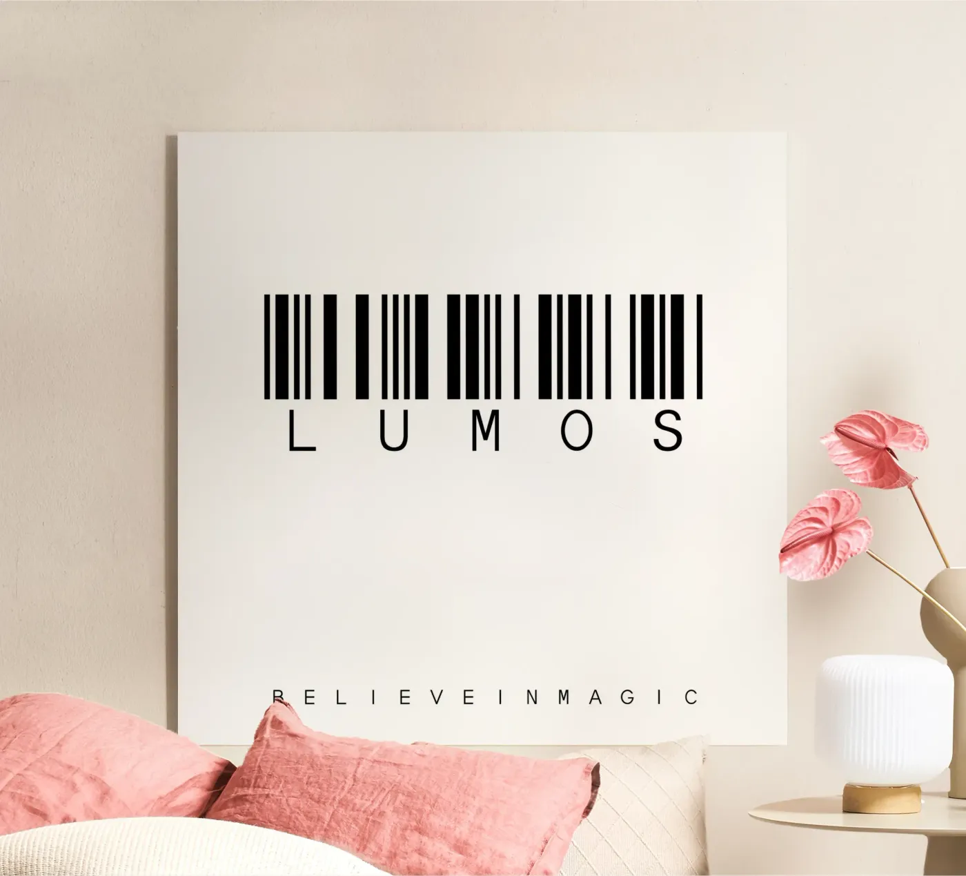 Barcode LUMOS acrylic glass by WordArt by Steffi