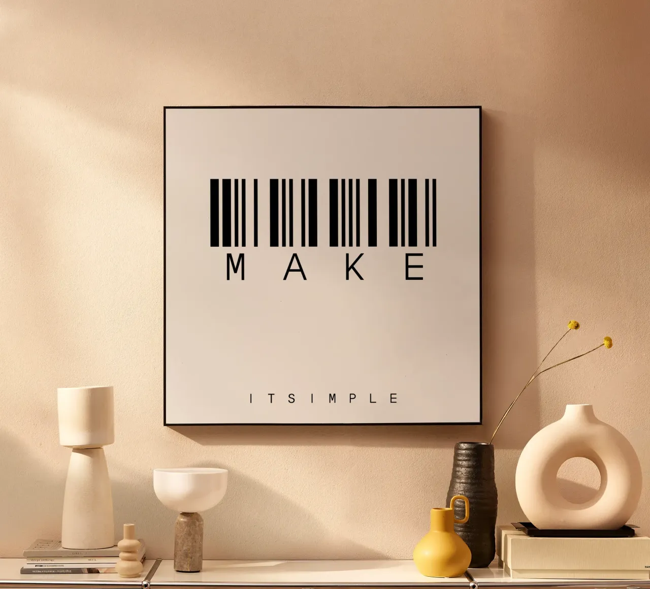Barcode MAKE plexiglass da WordArt
