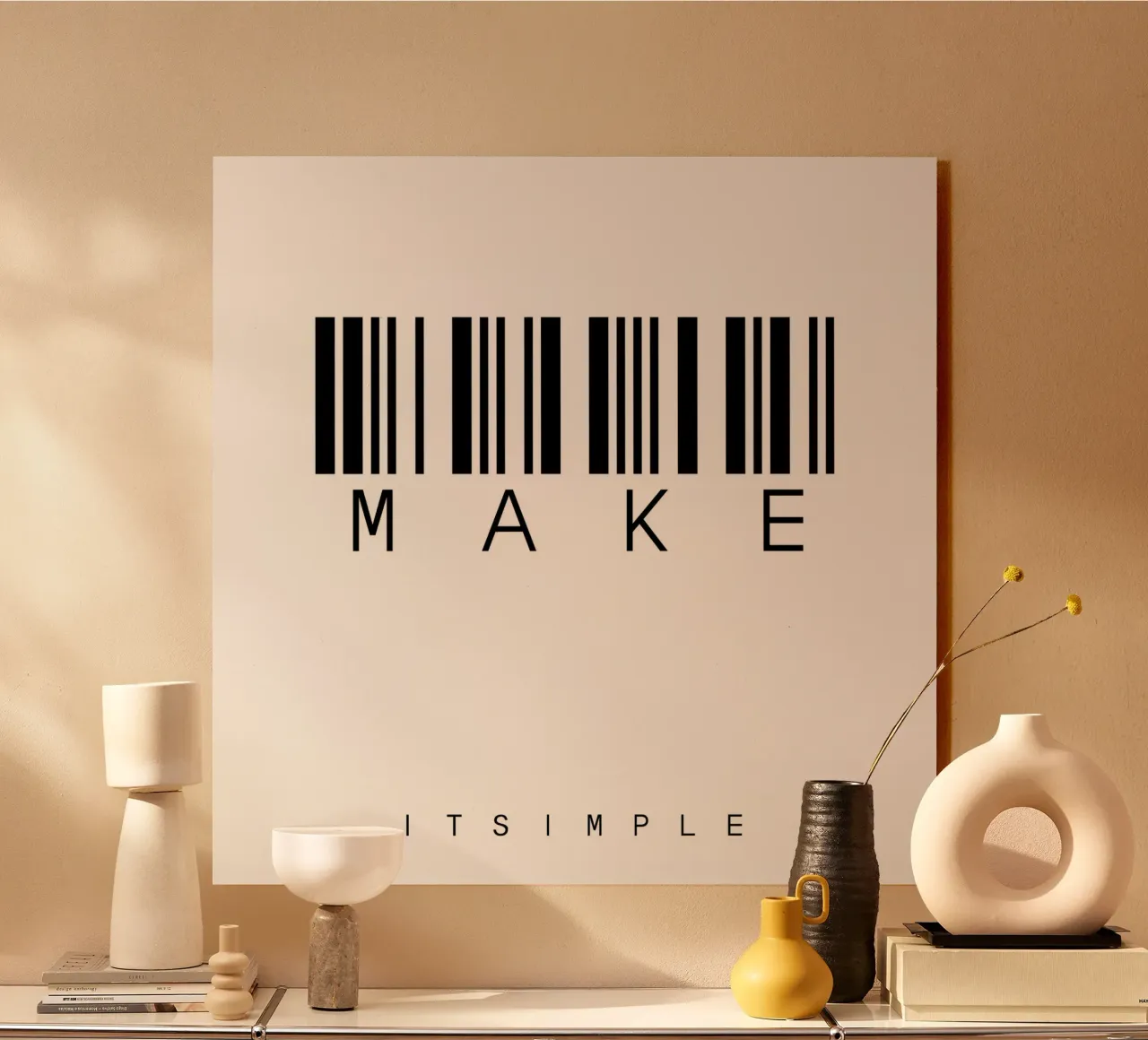 Barcode MAKE plexiglass da WordArt