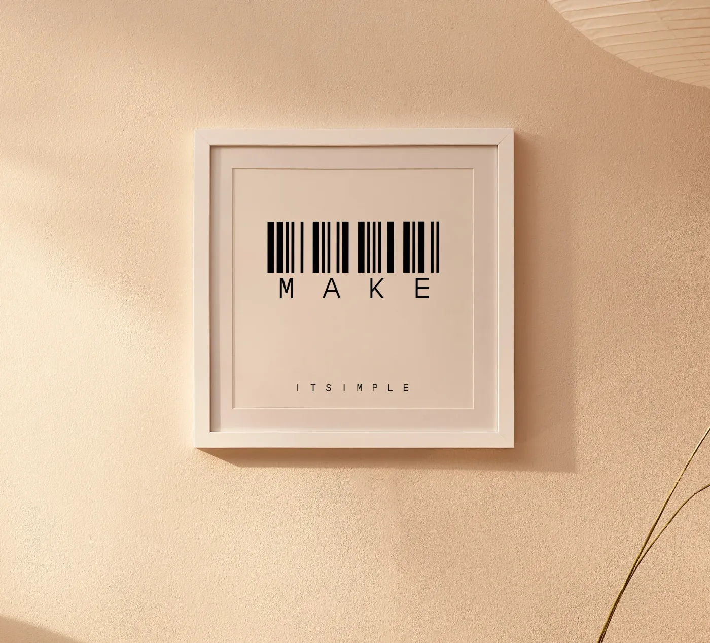 Barcode MAKE Poster von WordArt by Steffi