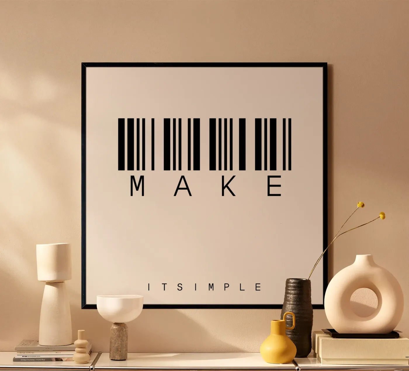 Barcode MAKE Poster von WordArt by Steffi