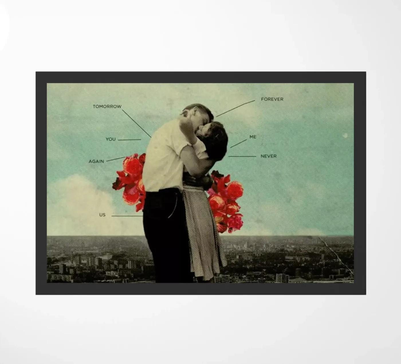 Never Forever doormat by Frank Moth