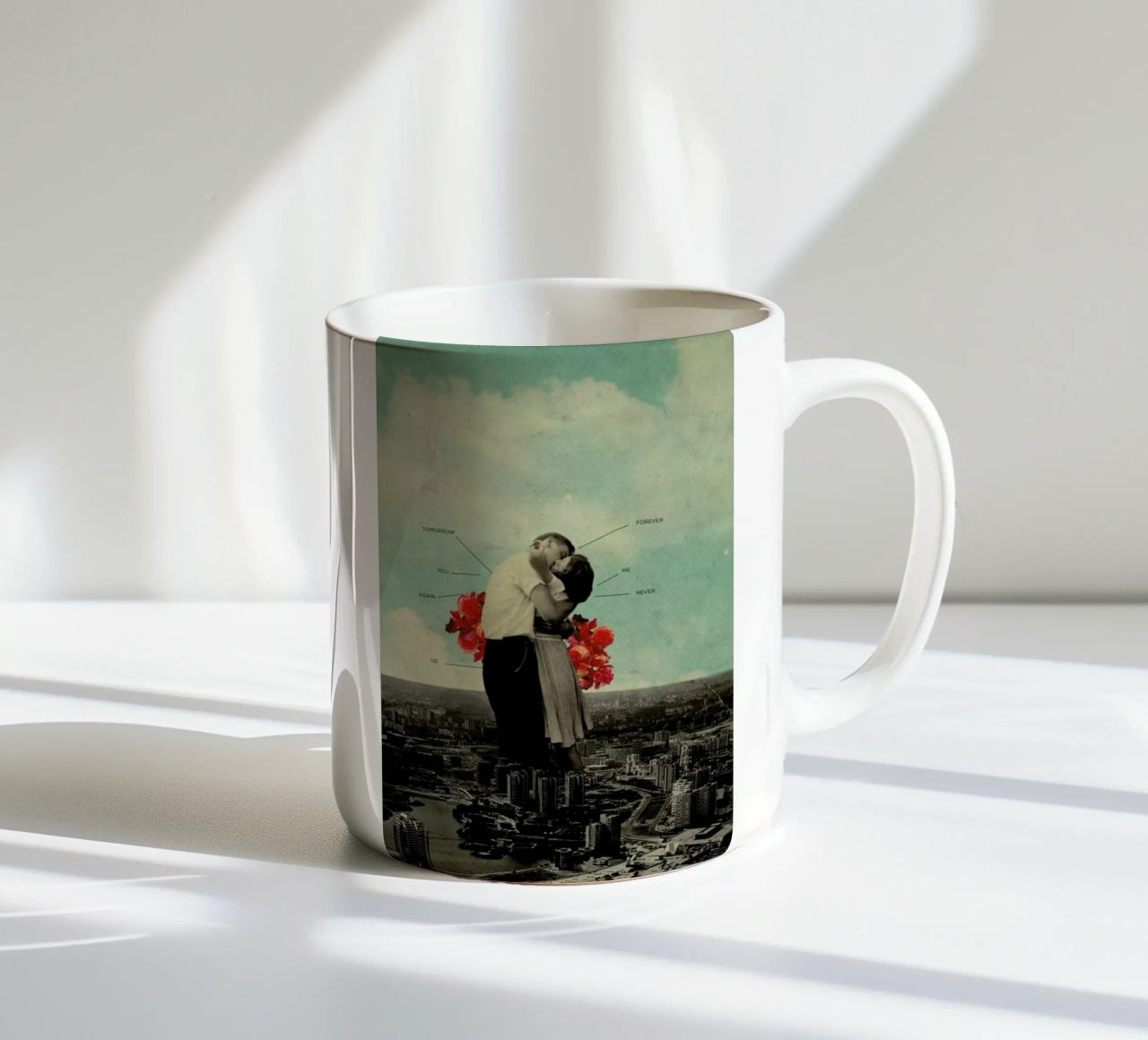 Never Forever tazza in ceramica da Frank Moth