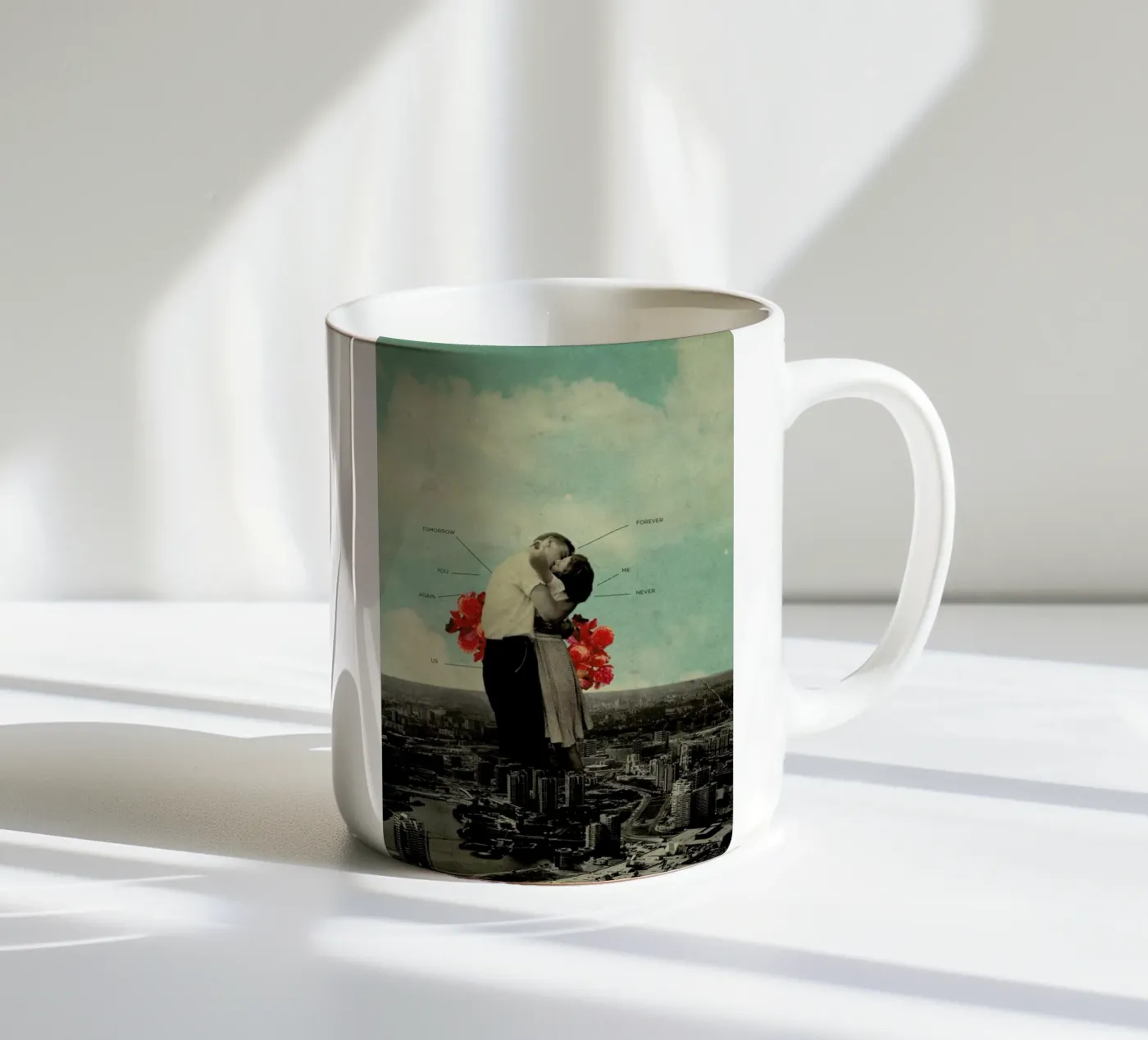 Never Forever ceramic mug by Frank Moth