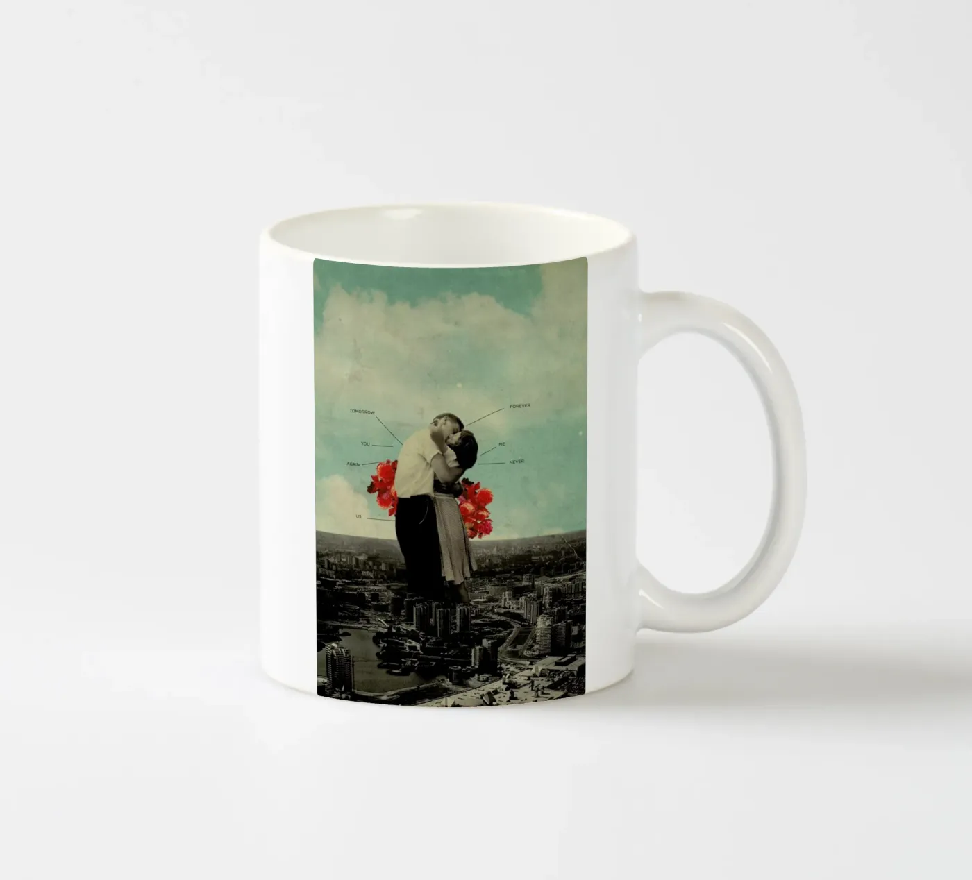 Never Forever ceramic mug by Frank Moth