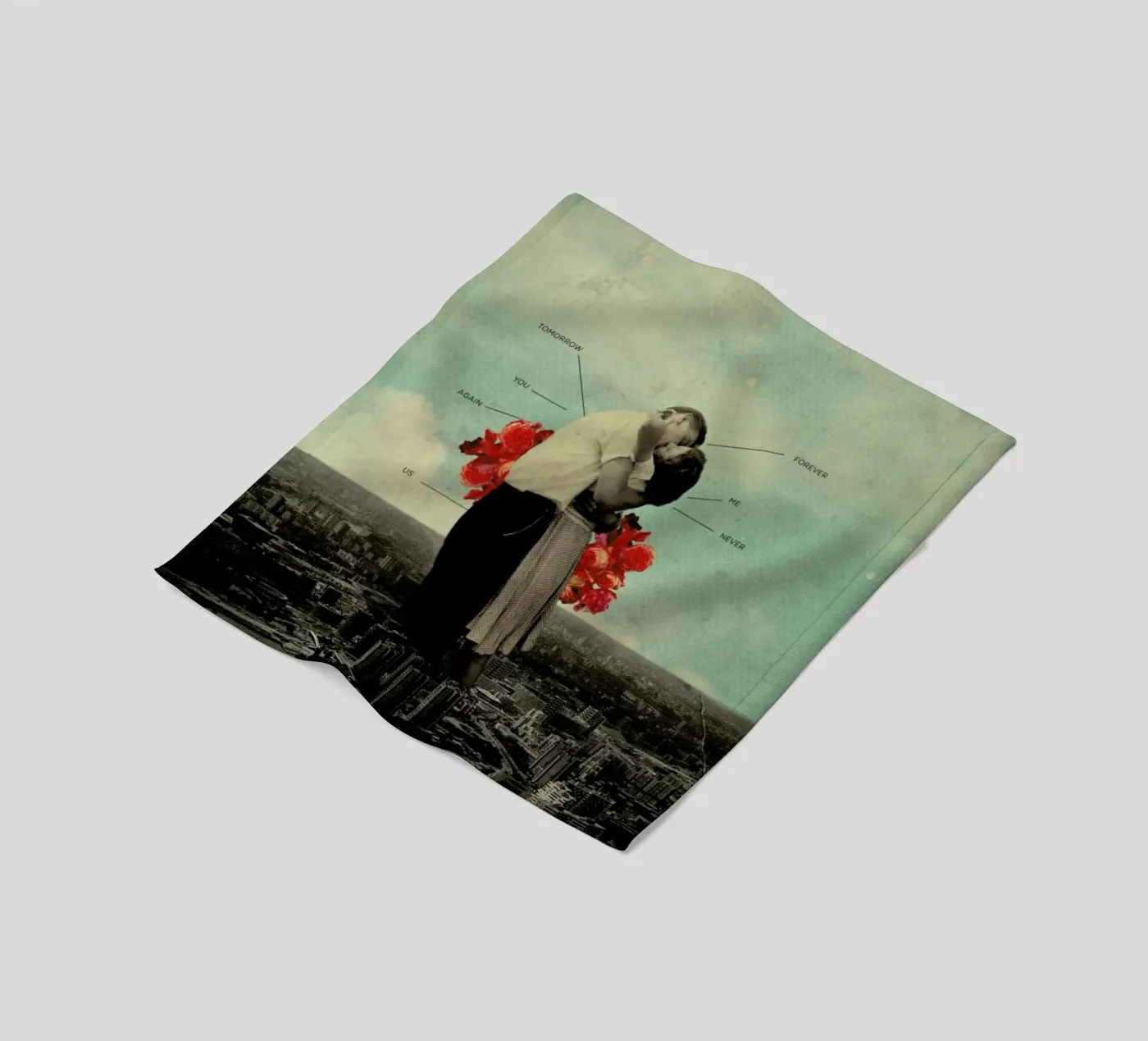 Never Forever Fleecedecke von Frank Moth